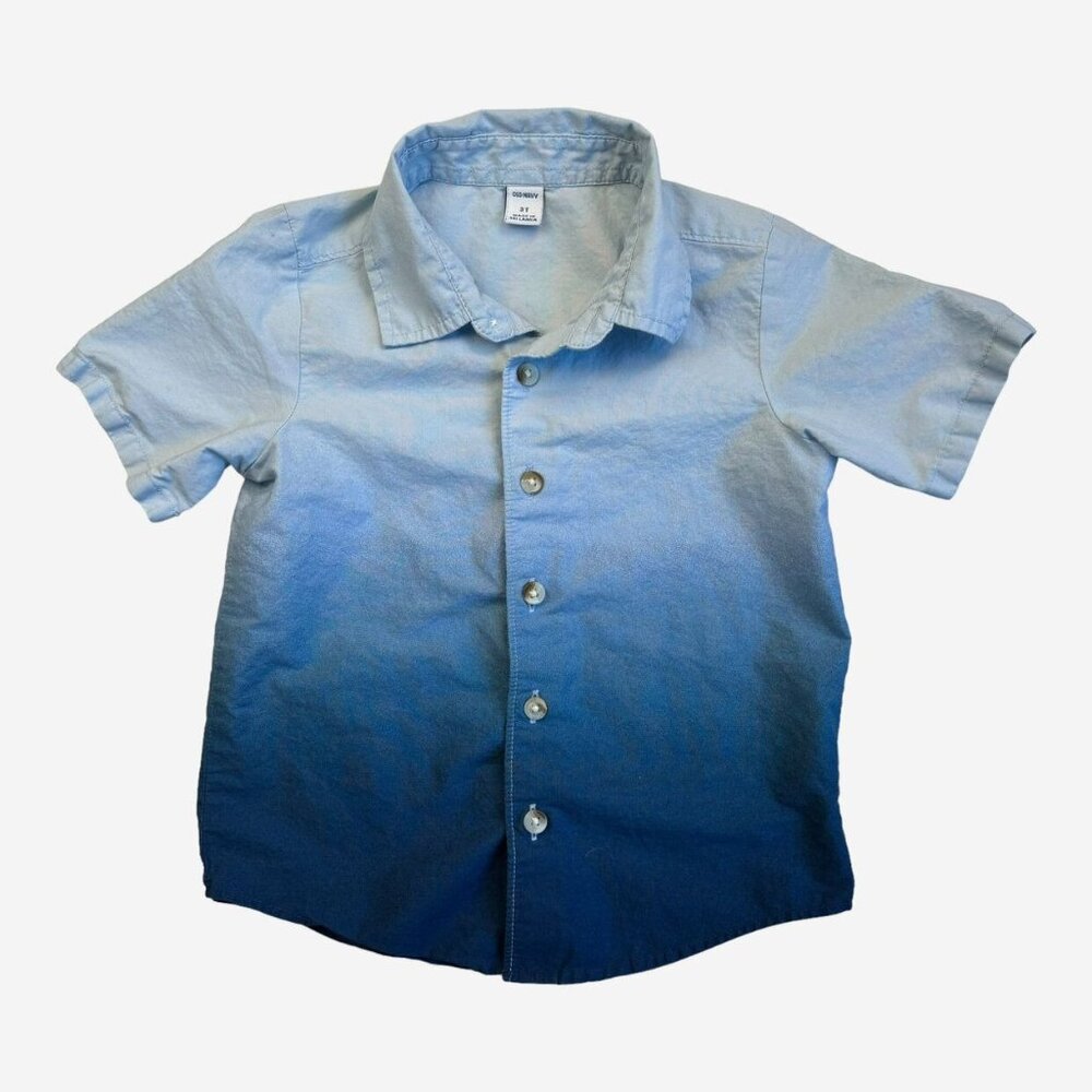 Old Navy Blue Button Up Shirt 3t